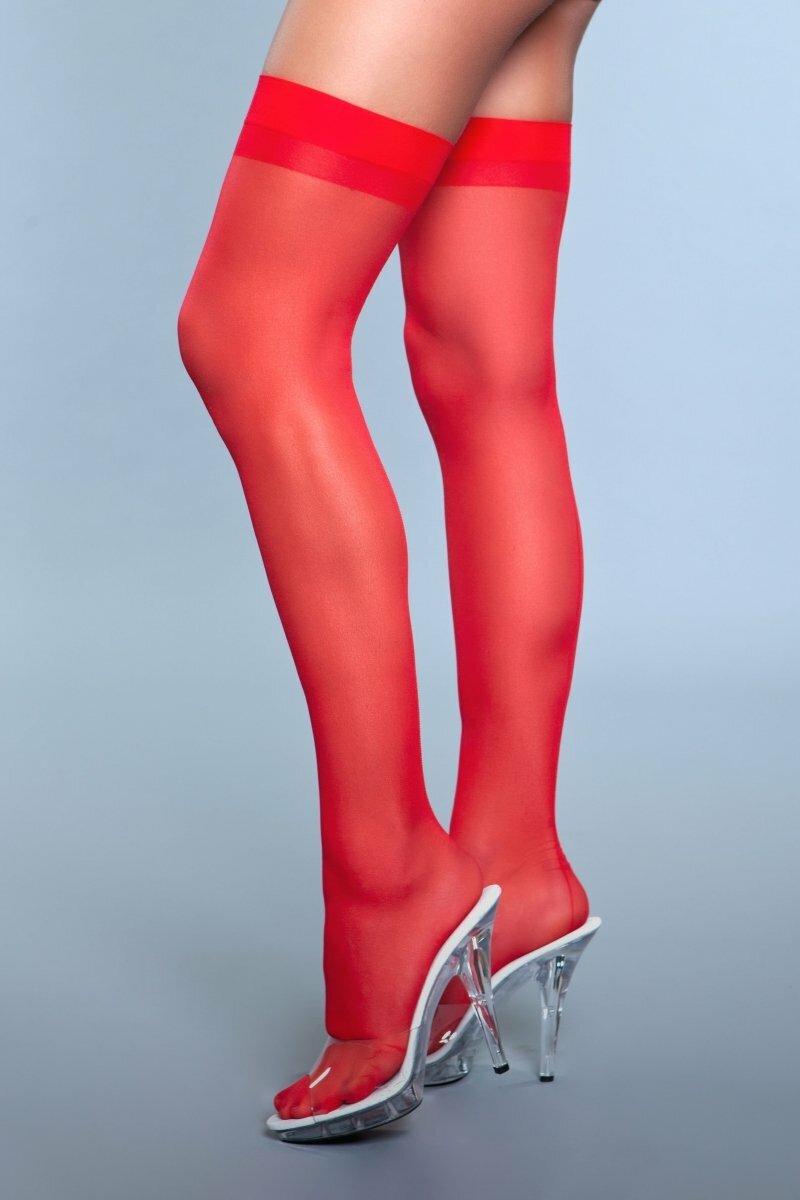 BeWicked Favorite Day Thigh Highs Red