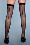 BeWicked Great Catch Thigh Highs Black