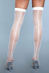 BeWicked Great Catch Thigh Highs White