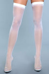 BeWicked Best Behavior Thigh Highs Sheer White