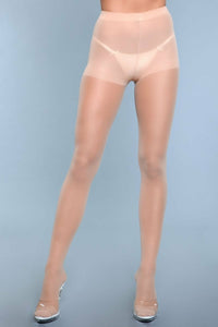BeWicked Walk Right Out Sheer Pantyhose Beige