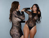 BeWicked Break My Heart Bodysuit Bodystocking Black