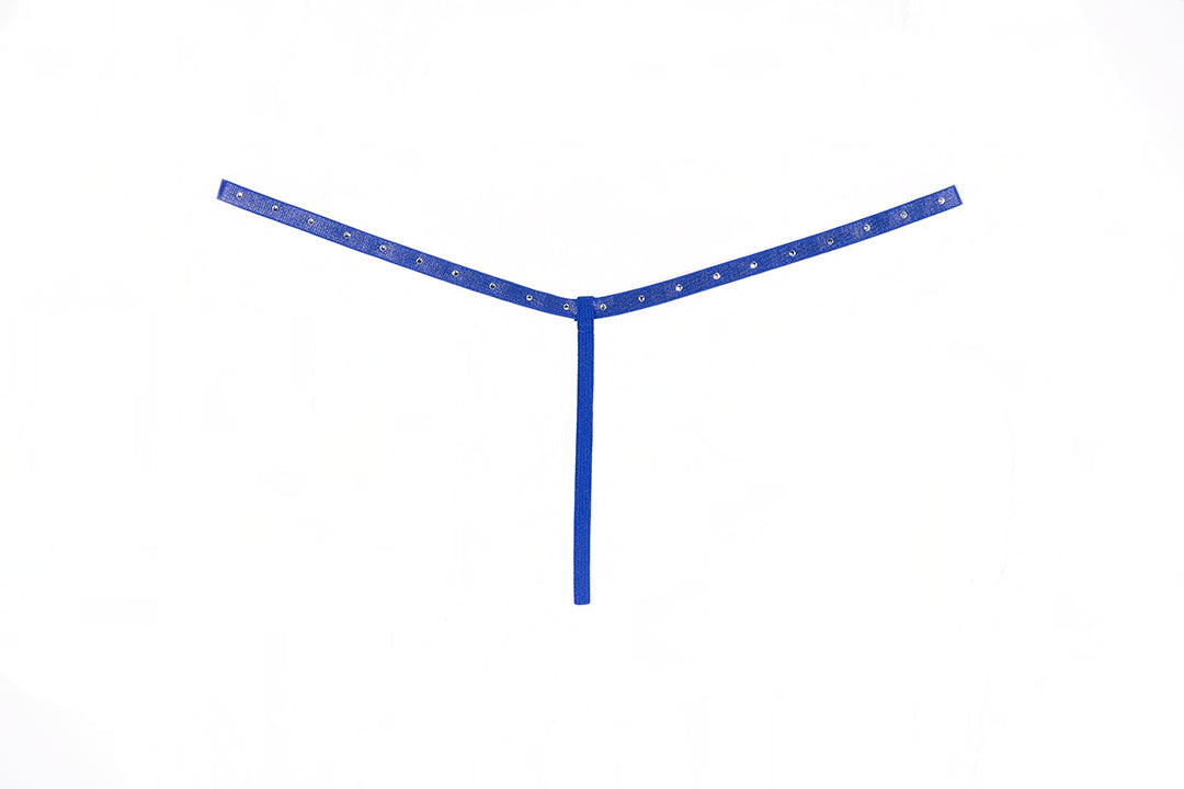 Allure Lingerie Elle Lace G-String Blue