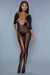 BeWicked Fire & Desire Bodystocking Black