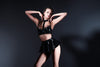 Allure Latex-look Vinyl Choker Bra Mini Skirt G-String Set Naughty Nights