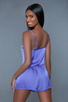 BeWicked Callie Satin Pajama Set Purple