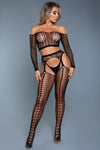 BeWicked Run The World Bodystocking Black