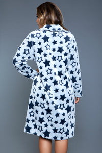 BeWicked Starry Robe Soft Flannel