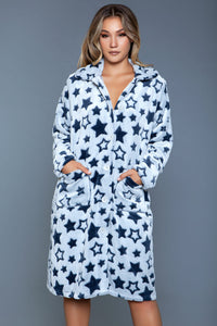 BeWicked Starry Robe Soft Flannel