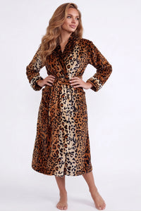 BeWicked Leopard Robe Soft Flannel