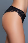 BeWicked Florence Brazilian Lace Panty 3 Pack Panties White Black Red