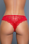 BeWicked Florence Brazilian Lace Panty 3 Pack Panties White Black Red
