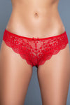 BeWicked Florence Brazilian Lace Panty 3 Pack Panties White Black Red