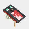 Hammitt 210 West Wallet Black/Brushed Gold Red Zip-Rebel Romance