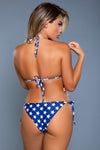 BeWicked Lyra Swimsuit Red White Blue American Flag