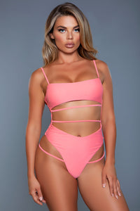 BeWicked Venetia Swimsuit Bikini Peach