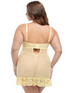 Queen Valentine Lacey Babydoll Pale Banana