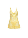 Queen Valentine Lacey Babydoll Pale Banana