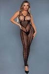 BeWicked The Total Babe Bodystocking Black