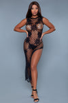 BeWicked All Night Long Dress Bodystocking Black