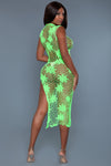 BeWicked All Night Long Dress Bodystocking Neon Green