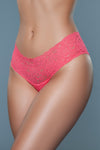 BeWicked Nessa Lace Brief Panties 3 Pack Pink, Coral, Navy
