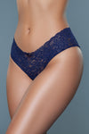 BeWicked Nessa Lace Brief Panties 3 Pack Pink, Coral, Navy