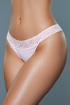 BeWicked Asher Low Rise Cotton Thong 3 Pack Panties Peach Blue Burgundy