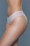 BeWicked Hadlee Low Rise Lace Tanga 3 Pack Panties Beige, Brown, Burgundy