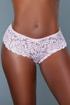BeWicked Livvy Hipster Mid Rise Lace 3 Pack Panties Pink Peach Gray
