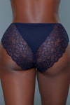 BeWicked Tracy Brief 3 Pack Panties Peach Raspberry Navy