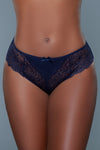 BeWicked Tracy Brief 3 Pack Panties Peach Raspberry Navy