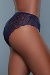 BeWicked Tracy Brief 3 Pack Panties Peach Raspberry Navy