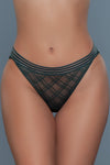 BeWicked Mabel Sheer Bikini Brief Panty Olive