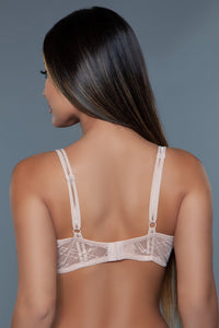 BeWicked Mabel Sheer Balconette Bra Beige