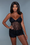 BeWicked Paris Black Lace Cami Set