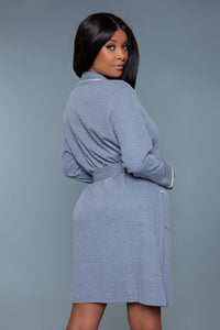 BeWicked Waffle Robe Grey