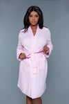 BeWicked Waffle Robe Light Pink