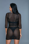 BeWicked Isla Knitted Cover Up Swimwear Black