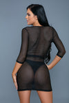 BeWicked Isla Knitted Cover Up Swimwear Black