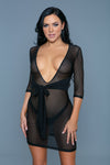 BeWicked Isla Knitted Cover Up Swimwear Black