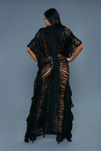 BeWicked Vivian Crochet Cover Up Black