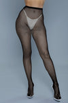 BeWicked Up All Night Pantyhose Fishnet Black