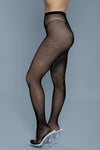BeWicked Up All Night Pantyhose Fishnet Black
