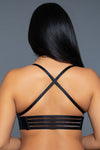 BeWicked Front Tie Fashion Bra Black