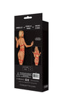 Coquette Pleasure Collection Stretch Elastic Harness Playsuit Set Red-Rebel Romance