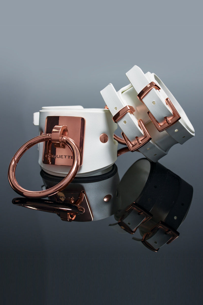 Coquette Pleasure Collection Adjustable Accessory White/Rose Gold-Rebel Romance