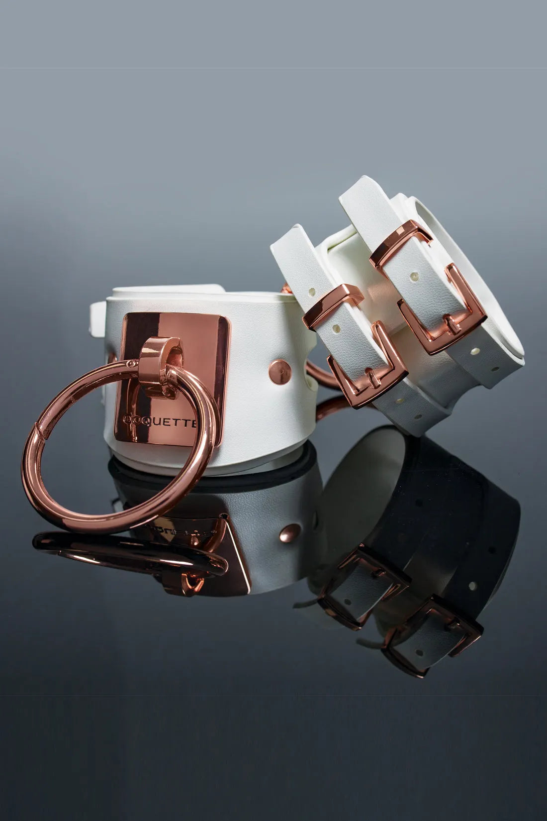 Coquette Pleasure Collection Adjustable Accessory White/Rose Gold-Rebel Romance