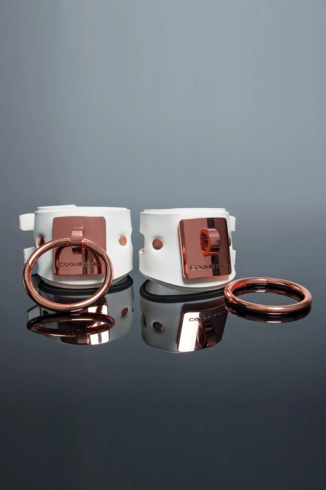 Coquette Pleasure Collection Adjustable Accessory White/Rose Gold-Rebel Romance