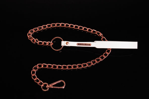 Coquette Pleasure Collection Accessory White/Rose Gold-Rebel Romance